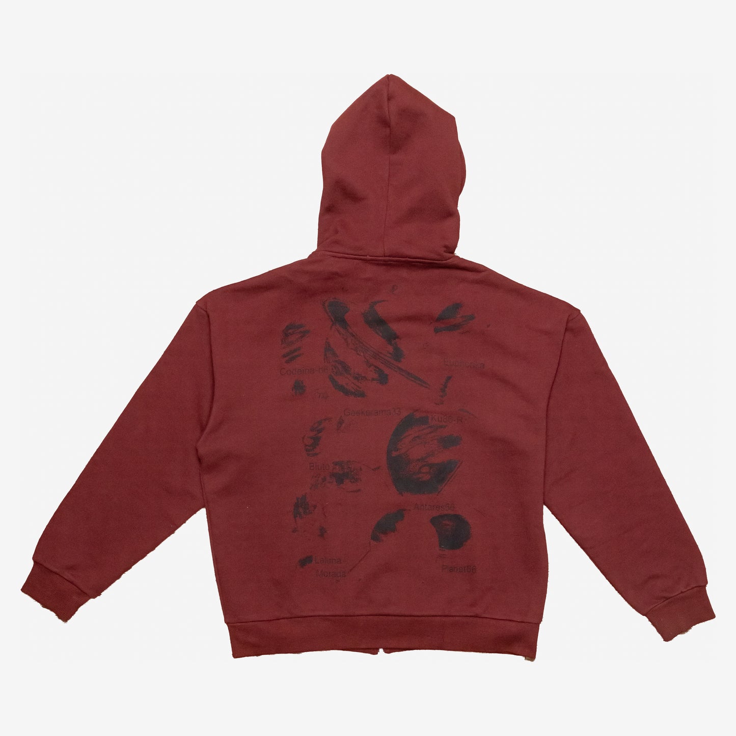 Burgundy Hooded Sweatshirt